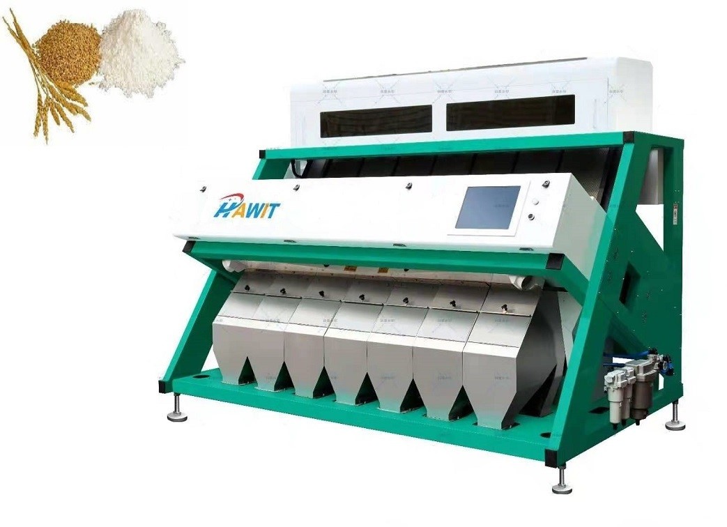 آلة فرز الألوان الأوتوماتيكية للأرز CCD ذات 7 مزالق 50 هرتز 60 هرتز